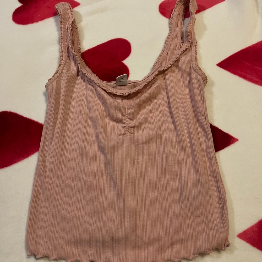 Old Navy Blush Ribbed Tank Top